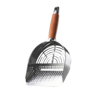 Imagem de ＡＷＨＡＯ aço inoxidável Litter Scooper Cat Litter Sifter Scooper, Pet Sifter Scooper, Sand Sifter, Cat Litter Sifter, com Deep Scooper, a