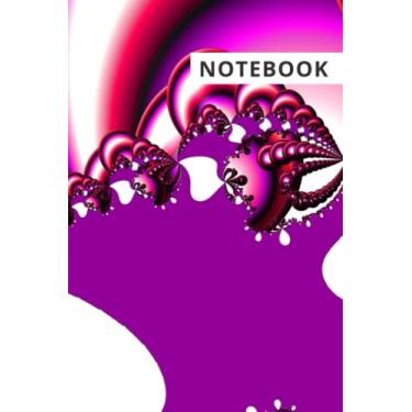 Imagem de Beautiful Notebook with fractal art cover, Daily Planner, Journal, Corporate Gift, 120 lined pages, 6x9, Funny Gift, Boss Gift, Organizer, Office Humor, Gag Gift, Gift for Her, Gift for Him