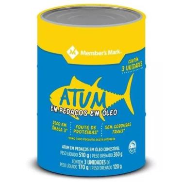 Imagem de Atum Em Conserva Importado Em Pedaço - 3 Unidades - 510g - Member's Ma
