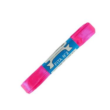 Imagem de Fita de Cetim Trader 11mm N2 com 10 Metros, COR 14 PINK FLUORESCENTE, 
