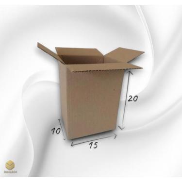 Imagem de 100 Caixas De Papelão 10x15x20 Embalagem Correios Sedex Pac - Dualbox 