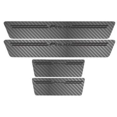 Imagem de  Kit Soleira Protetora Porta Premium Black Carbono - Palio - Jhow Ades