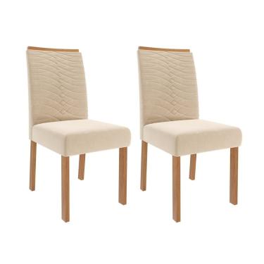 Imagem de Jogo Com 02 Cadeiras Clarice Wood Ii Madeira-nude