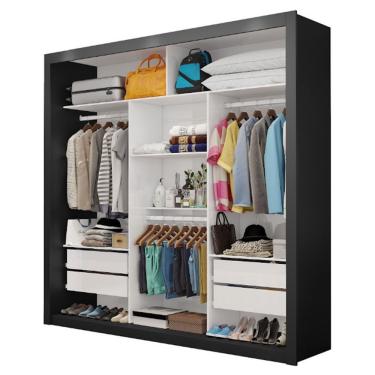Imagem de Closet Casal Clarice Com Gavetas Preto