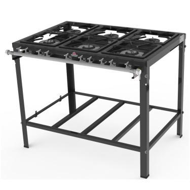 Imagem de Fogão Progás 6 Queimadores Simples Pms-600f