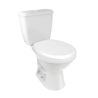 Imagem de Combo Bacia Com Caixa Acoplada + Acessórios Lorenzetti Loren Way - Branco