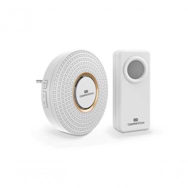 Imagem de Campainha Wireless Redonda Branca Bivolt Confortdoor