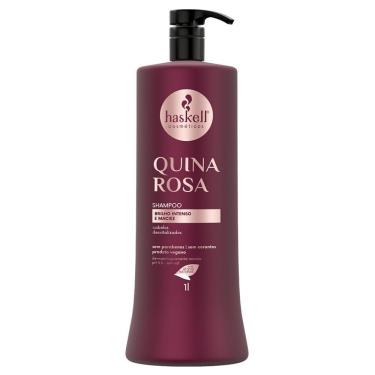 Imagem de Shampoo Quina Rosa Brilho Intenso E Maciez Haskell 1000ml