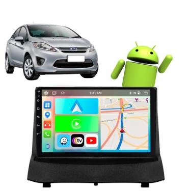 Imagem de Kit Multimidia Android Carplay 9 Pol New Fiesta 2013-2019 GPS Wifi - E