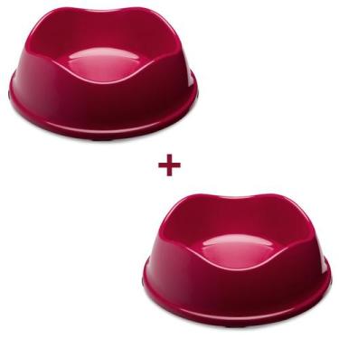 Imagem de Kit 2 Potes Comedouro Bebedouro Ração Água Gato Pet 550ML - Stark Pet,