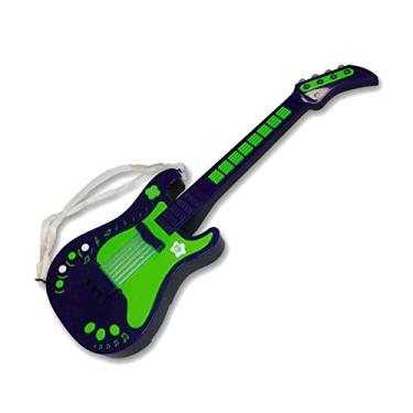 Imagem de Brinquedo Guitarra Eletrônica Com Microfone - Infantil - Verde