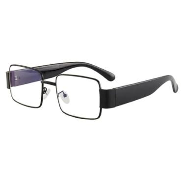 Imagem de VFDHN Óculos de sol de armação grande, masculino, rosto grande, feminino, fashion, UV400 (transparente)