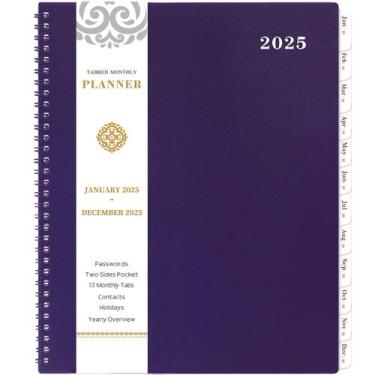 Imagem de Agenda mensal Artfan 2025, de janeiro a dezembro - roxa