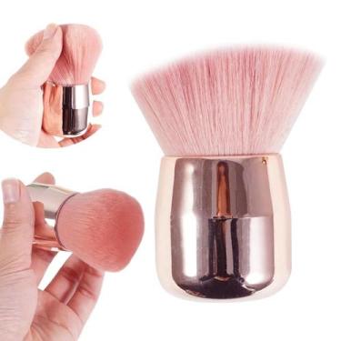 Imagem de Pincel Espanador Pó Para Unhas De Gel Pompom Luxo Maquiagem - Focu's E