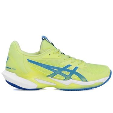 Imagem de ASICS Tênis feminino Solution Speed Ff 3 Clay, Huddle Yellow Blue Coast, 35 BR