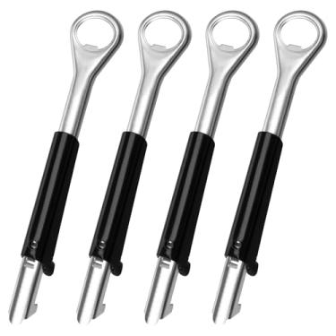 Imagem de Abridor de pote ajustável à prova de ferrugem, 2025 novo 2 em 1 abridor de latas ajustável, abridor de tampa de pote portátil, abridor de garrafas multifuncional, abridor de tampa de lata à prova