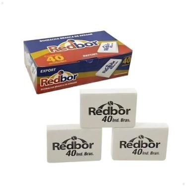 Imagem de Borracha Branca Escolar Nº 40 CX C/40 - Red Bor - Redbor