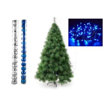 Imagem de Arvore De Natal Pinheiro 1,2 Metros 90 Galhos Com Enfeites - lojas vm