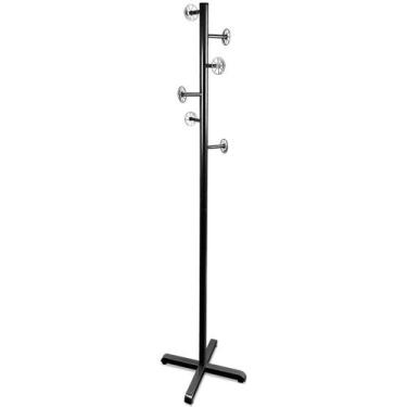 Imagem de Mancebo Sol & Lua Chão Cabideiro Casaco Bolsa Chapeu 6 Ganchos Em Aço 