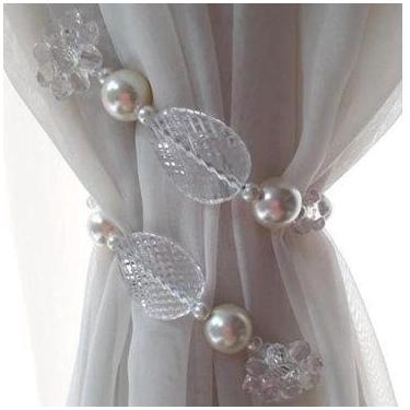 Imagem de Abraçadeira de cortina em pedraria Prendedor para cortina - Keharmonia