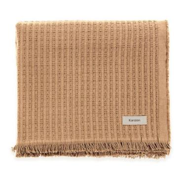 Imagem de Karsten Manta Decorativa para Sofá Poltrona Atlanta 100% Algodão Franj