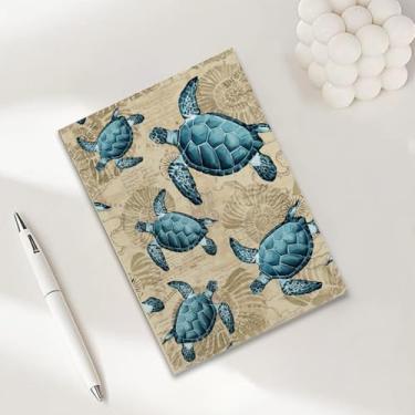 Imagem de Caderno de tartaruga marinha, caderno A5 para anotações no escritório, agenda de 21 x 14,7 cm, agenda de viagem, presentes de tartaruga