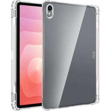 Imagem de Miimall Capa compatível com Samsung Galaxy Tab S11 de 11 polegadas com compartimento para S Pen, [ultrafina, leve] [resistente a arranhões e macia] Capa de TPU flexível transparente para Galaxy Tab