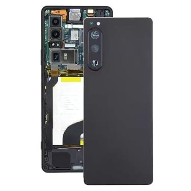 Imagem de Capa traseira para Sony Xperia 5 IV, peças sobressalentes, capa traseira, bateria, capa de porta com lente de câmera