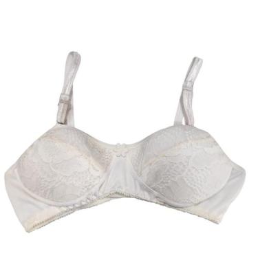 Imagem de Sutiã Menina Moça Lycra E Renda Com Bojo Alça Com Regulagem - Finesse,