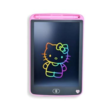 Imagem de Lousa Mágica Educativa Infantil 8,5" com Caneta Interativa – Tablet de Desenho e Escrita Reutilizável LCD – Cor Rosa
