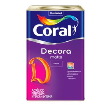 Imagem de Kit Tinta Fosca Decora 18L Branco Neve Com Trincha 2,5 Polegadas Para Pintura Profissional