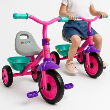 Imagem de Triciclo Infantil Motoquinha com Pedal com Cestinha Para Menino Menina