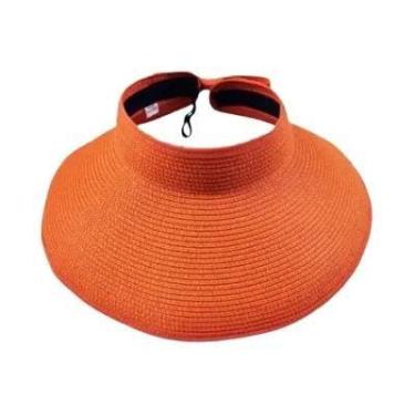Imagem de Chapéu de Sol de Palha Dobrável com Aba Grande - Para Praia e Verão, 5