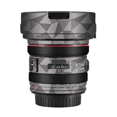 Imagem de Adesivo de lente de câmera EF 8-15 4 L para Canon EF 8-15 mm F4 L Revestimento Película Protetora Vinil Decalque Skin (Triângulo Titânio)