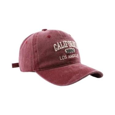 Imagem de Boné De Beisebol Retro Vintage De Algodão Unissex Bordado, Chapéu Casu