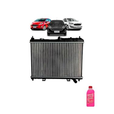 Imagem de Kit Radiador Ford Fiesta 13>16 1.5 1.6 KA 15> + Aditivo Radiador Visconde Rosa Pronto Uso