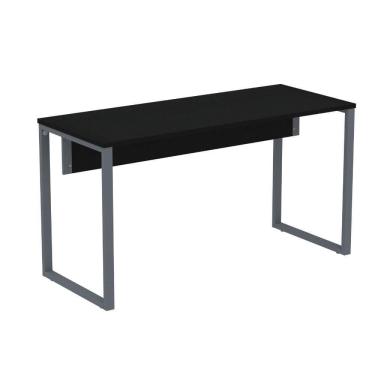 Imagem de Mesa Escritório P25 Tub Pandin 170 Cm Largura X 70 Cm Profundidade Tampo Mdp Preto Pé Aço Tubular Grafito
