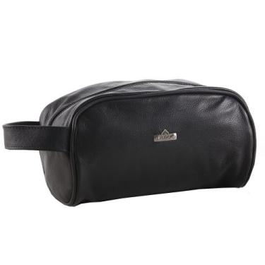 Imagem de Bolsa Nécessaire Couro - A24 - Preta - Taboo Leather, Preto, Unico