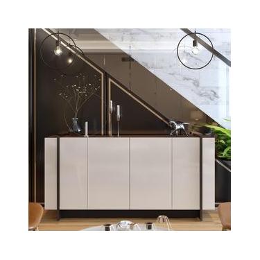 Imagem de Buffet de Sala de Jantar Colibri Copacabana com 4 Portas e 2 Prateleiras