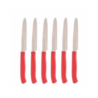 Imagem de Conjunto 6 Facas de Mesa Cozinha Serrilhadas Betty Crocker
