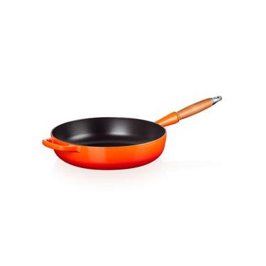 Imagem de Frigideira Sauté com Cabo de Madeira 28 cm Laranja Le Creuset