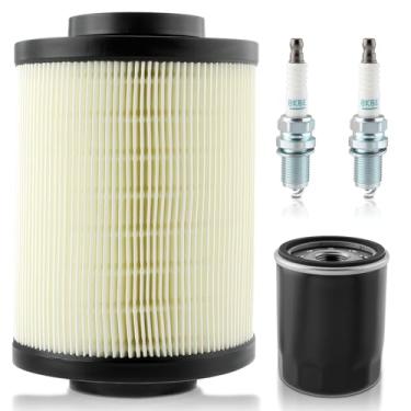 Imagem de AUTOKAY Kit de vela de ignição de filtro de óleo de filtro de ar ATV 1240482 1240434 compatível com Polaris RZR 800 EFI EPS 2008-2014 Ranger 800 6x6 EFI XP 2008-2017 RE# GI-125499 7081566 58133 299 2