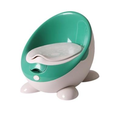 Imagem de Esquirla Vaso sanitário infantil, cadeira de penico infantil, fácil de limpar, fundo antiderrapante, portátil, com tampa, penico, treinador de penico, mictório, Verde