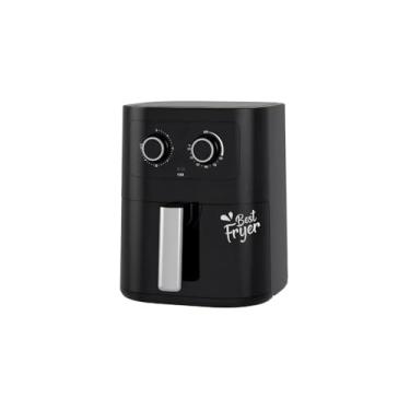 Imagem de Fritadeira Elétrica Air Fryer Sem Óleo, 5 Litros, 1350W, Preta, Visor LED, Controle de Temperatura 80-200°C, Timer 60 Minutos, Cesto Antiaderente, 220V