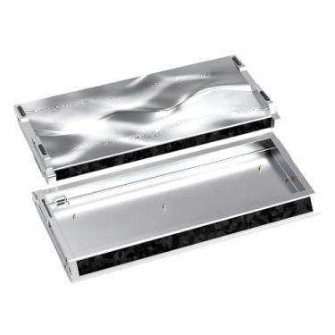 Imagem de kutethy KY60 Capa CNC de alumínio anodizado para teclado 60% mecânico para jogos, teclado com efeito Hall Full CNC compatível com teclados wooting (prata Mecha)