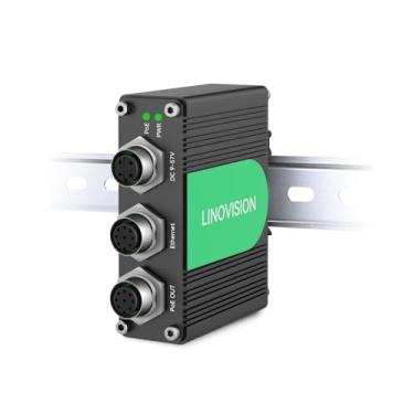 Imagem de Injetor PoE++ Gigabit Industrial LINOVISION BT90W com Interface M12 e Entrada DC 9–57V