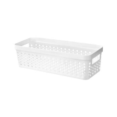 Imagem de Kit 6 Cestos Organizador s/ Tampa Trama Rattan 3,6L Usual - Usual Util