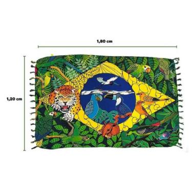 Imagem de Canga Bali Franja De Praia Piscina Club Saída Gigante - Bali Blue