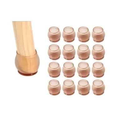 Imagem de Protetores De Pés De Cadeira Redondos De Feltro 16 Peças, Capas De Sil