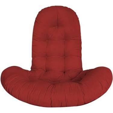 Imagem de Almofada de substituição para cadeira suspensa em formato de ovo, almofada grossa para cadeira suspensa, almofada para cadeira de balanço tipo rede para uso interno/externo.